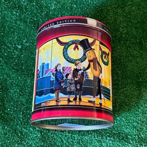 Planters Limited Edition Christmas 1998 Vintage Rare Tin Can Storage with Lid - Picture 4 of 10
